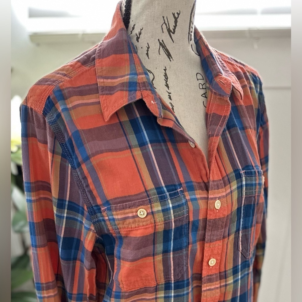 ✨ Lucky Brand Men’s Plaid Shirt – 100% Cotton, Size Small ✨ - Picture 4 of 13